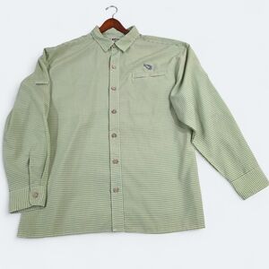 Mojo Green Checkered Men's Shirt Size XL Fishing Outdoors Activewead